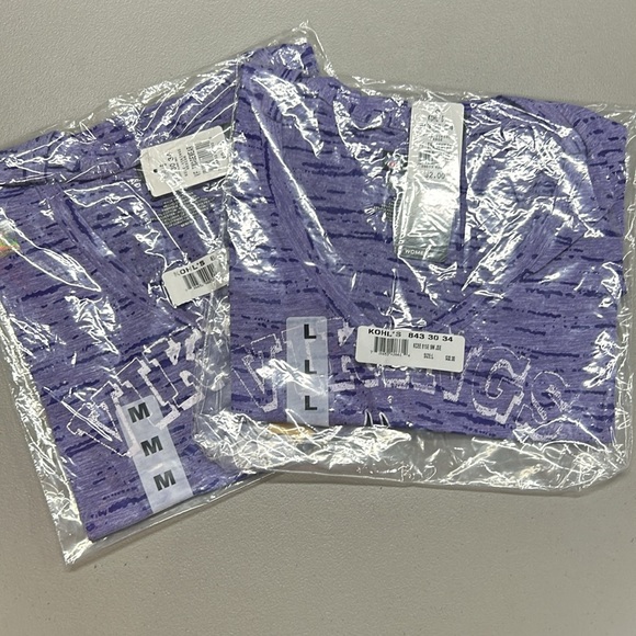 Minnesota Vikings NFL Fitted Tee Shirt  Pride Playing IV Burnout Womens M L NWT - Picture 2 of 4